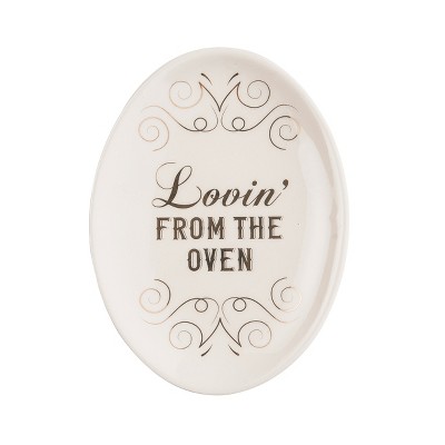 Totalee Gift Lovin’ From The Oven Cer Spoon Rest Ceramic White
