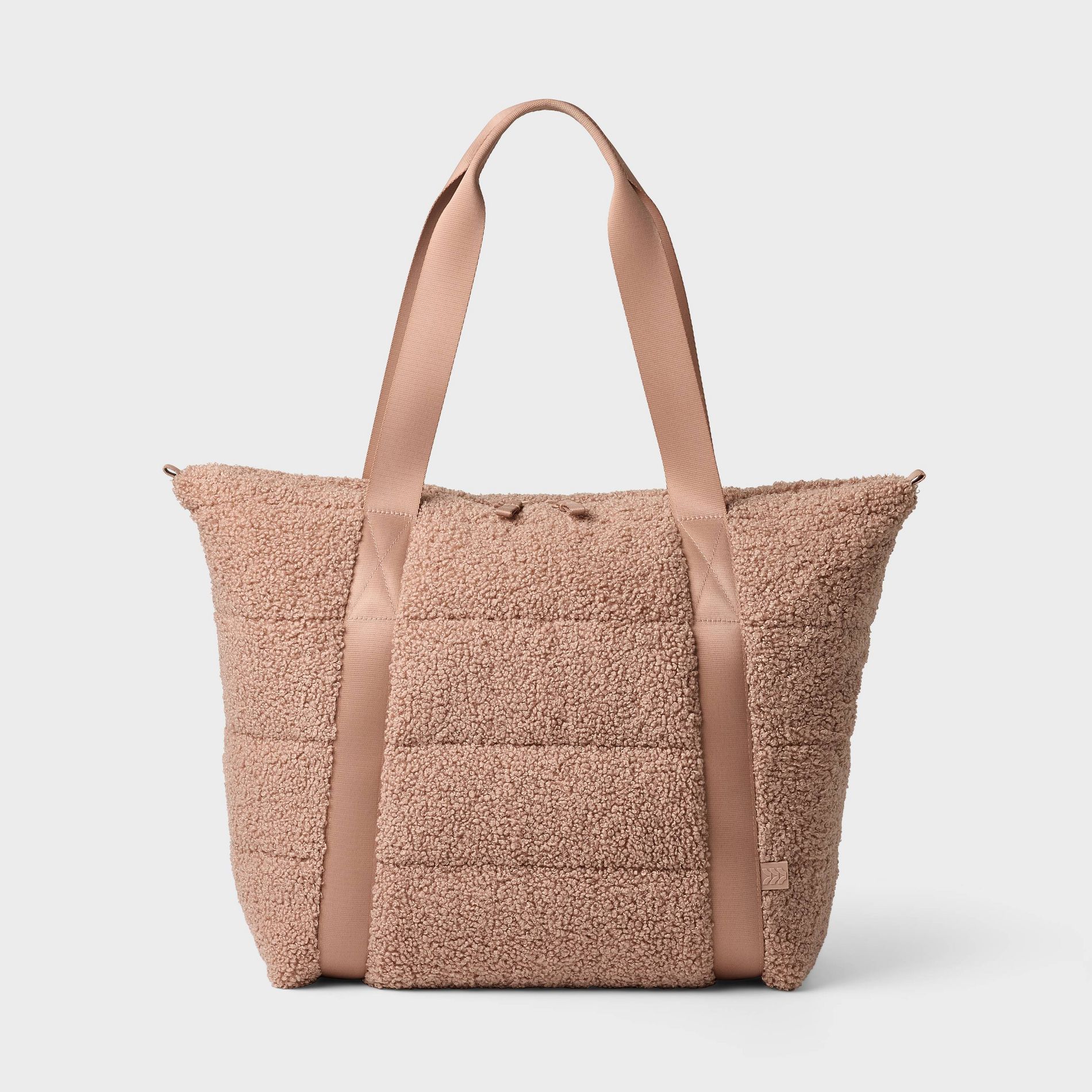 Faux Shearling Tote Bag - All in Motion™ Mocha