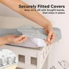 LISM 2-Pack 100% Cotton Changing Pad Covers Diaper Changing Pad Sheets - 2 of 4