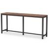 Kumasinova 70.86" Console Table,Modern Entryway Table with Storage Shelf & Metal Legs,Sofa Table for Living Room,Entryway,Hallway,Brown - 2 of 4