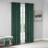 2 Pcs Solid Curtain Panel Pair, Light Sheen and Plush Textured Light Filtering Curtain for Luxury Decor Style, Velvet Soft Window Panel for All Season - 2 of 4