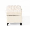CAVINAS Entryway Bench Cushioned Shoe Storage Bench Modern Bench for Bedroom End of Bed for Entrance, Living Room, Beige - 4 of 4