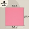 Okuna Outpost 2-Pack 12x12-Inch Opaque Acrylic Plexiglass Sheet Measuring 11.75x11.75 Inches, 3mm Thick Square Acrylic Panels, Pink - 4 of 4