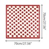 INSPIRE CHIC Women's Polka Dot Square Neckerchief Headband 27.56*27.56 inches(L*W) - 3 of 4