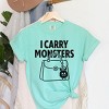 Simply Sage Market I Carry Monsters Purse Garment Dyed Tee - 3 of 4