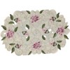 Jiallo Lilac Cottage Rose Embroidered Cutwork Placemat, 11 by 17 inch Table Linen Decor, Water Resistance, Machine Wash safe - 4 of 4