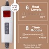 Heated Throw Blanket Electric - Soft Ribbed Flannel Heated Blanket with 6 Heating Levels & 8 Time Settings - 2 of 4