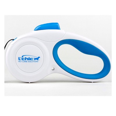 Cozy Grip Retractable Dog Leash Size S (White/Blue)