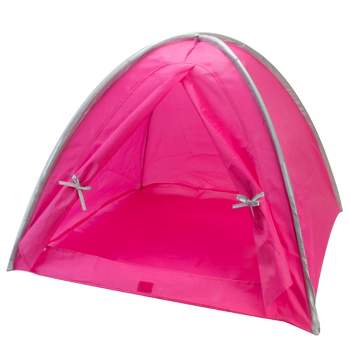 Sophia’s Dome Shaped Camping Tent for18" Dolls, Hot Pink