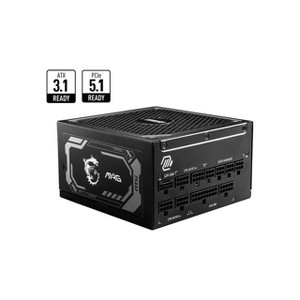 MSI MAG 1000W Power Supply - MAGA1000GLPCIE5 - 1 of 4