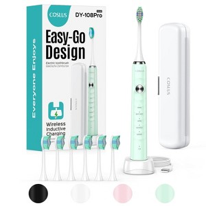 COSLUS Sonic Electric Toothbrush for Kids & Adults: 47000 VPM for Deep Cleaning Whitening with Travel Case 5 Modes for Sensitive Teeth Braces - 1 of 4
