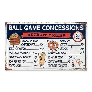 MLB Detroit Tigers Baseball Concession Metal Sign Panel - 1 of 4