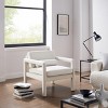 Art Leon Velvet Accent Chair, Modern Armchair for Living Room, Stylish Upholstered Single Sofa - 2 of 4