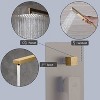 CASAINC 1-Spray Patterns 3-Function 10 Inches Wall Mounted Dual Shower Heads with Handheld and Tub Faucet - 4 of 4