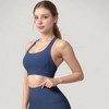 Anna-Kaci Active Women's Scoop Neck Seamless Athletic Crop Top with Wide Shoulder Straps - 3 of 4