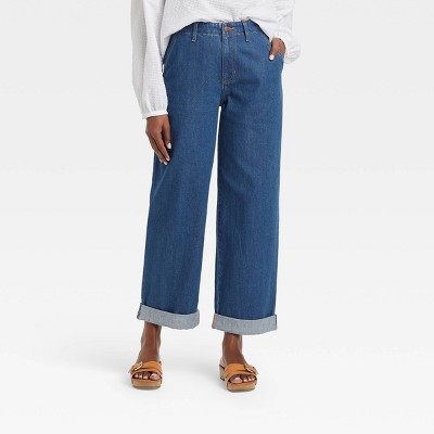 women's high waisted relaxed fit jeans