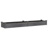vidaXL Garden Raised Bed with Liner Gray 94.5"x17.7"x9.8" Solid Wood Fir - 2 of 4