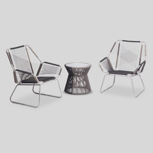 Carag 3pc Patio Chat Set Gray Project 62 Target