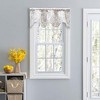 Ellis Shannon Printed Paisley Pattern on Cotton Fabric Scallop Valance Lined 3" Rod Pocket 50"x16" Natural - 2 of 4