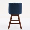 DOMETOUR Counter Height Swivel Barstools 26'' H Upholstered Bar Stools Set of 2 - 3 of 4