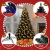 SEVOBAL Artificial Trees 6FT Pre-lit Artificial Hinged Christmas Tree, Holiday Xmas Tree with 920 Branch Tips, Black, 38.58"*10.83"*72" - 2 of 4