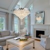 LLHZSY Mordern Glam Crystal Pendant Chandelier 8-Light Fixure for Kitchen Island Dining Room Living Room-24 2/5-in W X 12 3/5-in H-Chrome/Gold - 3 of 4