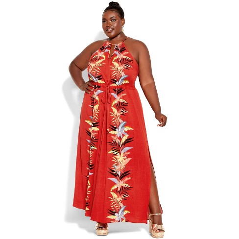 City Chic| Women's Plus Size Holiday Magic Maxi Dress - Tigerlily - 22w :  Target