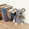 Evideco French Home Goods Decorative Mouse Door Stopper - Weighted Animal Doorstop, 2.3 lb Gray - 4 of 4