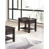 Rectangular Wood End Table with 1 Drawer, Open Shelf, and Metal Pull for Living Room or Family Room Spaces - 4 of 4