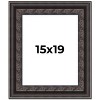 PosterPalooza | 3.5" Wide Ornate Black Picture Frame - UV Acrylic, Foam Board Backing, Hanging Hardware - 2 of 4