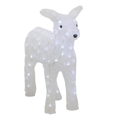 Northlight 18" Lighted Commercial Grade Acrylic Baby Reindeer Christmas Outdoor Decoration