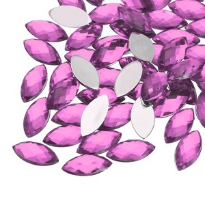 Unique Bargains Flat Back Artificial Rhinestones for Wedding DIY Crafts Party 200 Pcs - 1 of 4