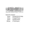 Beistle New Year Gem-Star Silver Deluxe Asst for 100 Silver - 2 of 2
