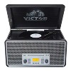 Victor® Monument Dual-Bluetooth® Belt-Drive 8-in-1 Music Center with Turntable, CD, and Cassette Player, VWRP-5000-GR in Silver - 3 of 4
