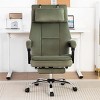 Ergonomic Office Chair With Footrest & Removable Headrest, Velvet 155° Reclining Computer Desk Chair,360° Swivel Ofiice Chair-Tanpinhause - 2 of 4