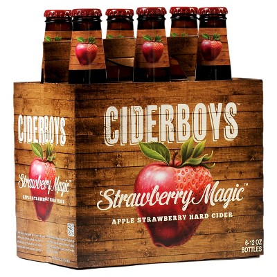 Ciderboys Strawberry Magic Hard Cider - 6pk/12 fl oz Bottles