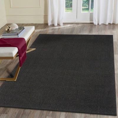 Charcoal Braided 5' x 7' Handmade Synthetic Reversible Rug
