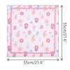 INSPIRE CHIC Women's Floral Printed Cotton Blended  Small Square Scarves 1Pc - 3 of 4