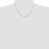 Black Bow Jewelry 0.8mm, 14k White Gold, Round Snake Chain Necklace - 2 of 4