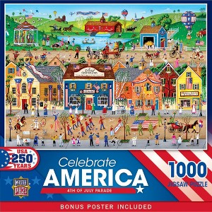 MasterPieces 1000 Piece Jigsaw Puzzle For Adults - Celebrate America - 4th of July Parade - 19.25"x26.75" - 1 of 4