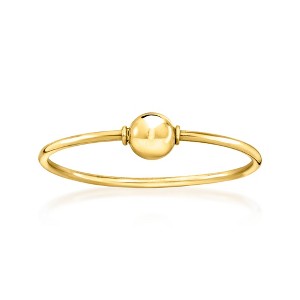 Pure Collection by Ross-Simons Italian 14kt Yellow Gold Bead Ring - 1 of 4