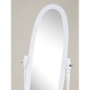 PAGED Oval Full Length Mirror, Leaning Floor Full Body Mirror with Wood Frame,Suitable for Bedroom,Living Room,Cloakroom - 3 of 4