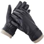 Men's Button Touchscreen Lined  Winter Gloves