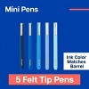 Noted by Post-it 5pk Mini Felt Tip Pens - 2 of 4