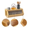 YIYIBYUS Kitchen Storage Organizer, Pantry Organizer Cabinet with Acrylic Door - 3 of 4