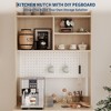 71" Kitchen Pantry Cabinet, Wooden Tall Sideboard Buffet Cabinet with Microwave Stand, Pegboard and Hutch, for Dining Room, Living Room - 4 of 4