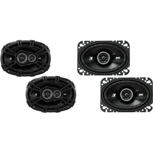 Kicker DSC6930 6x9-Inch (160x230mm) 3-Way Speakers w/ 43DSC4604 4x6" Coaxial Bundle - 1 of 4