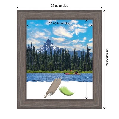 Country Barnwood Blue-Grey Wood Wall Picture Frame