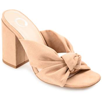 Journee Collection Womens Tabithea Tru Comfort Foam Open Square Toe Block Heel Sandals
