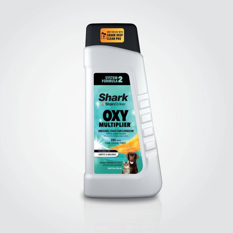 Shark StainStriker OXY Multiplier Formula 32oz for use with Shark Upright &#38; Portable Carpet Cleaners - EXOX32, 1 of 9
